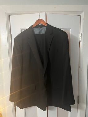 Haggar Black Men's Single-Breasted Suit